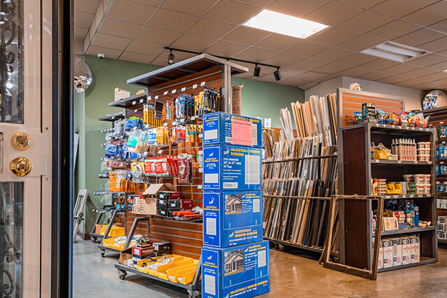 Trim, weatherstripping and other window and door accessories for sale in Milwaukee store