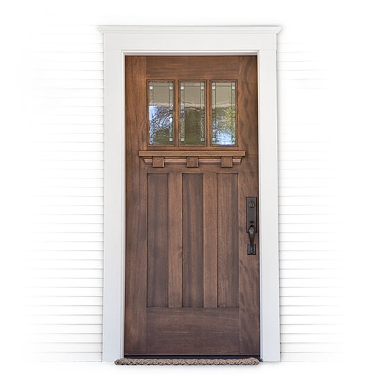 Replacement door with customized features and options
